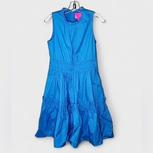 Lilly Pulitzer Elina Cotton boho Dress Blue size 2-EUC